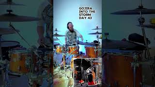 Gojira  Into The Storm  Day 43 Maintaining Tempo and Even Play 🥁🎵  drums challenge [upl. by Yentruocal]