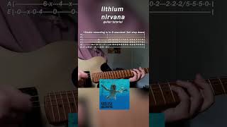 Lithium Guitar Lesson guitarmusic guitar rockband [upl. by Saucy]