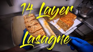 I Made a 14Layer Grilled Lasagna 👌😊👍 [upl. by Collayer]