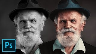 Colorize Black and White with Realism in Photoshop [upl. by Laehcimaj]