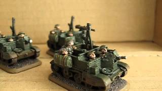 Flames of War Bren gun carriers  universal carriers [upl. by Isnan]