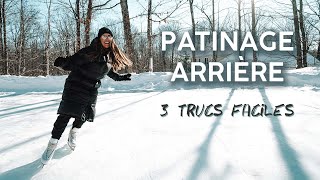 Apprendre à patiner  Le patinage en marche arrière [upl. by Annotahs]