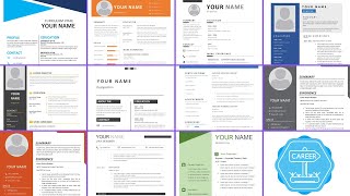 ✅ Download Premium Resume Templates  MS Word  Fully Editable Professionally Designed [upl. by Morly]