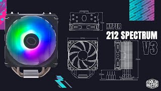 ¡El mejor disipador por Aire Económico para Intel y AMD Cooler Master Spectrum V3 [upl. by Yzzik4]