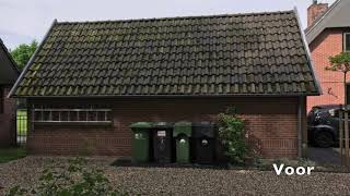 Hoornsterzwaag schoonmaken dak pannen zonder hoge drukspuit [upl. by Florie445]