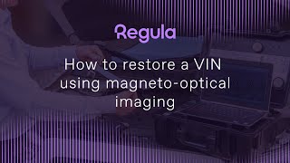 How to restore a VIN tag using magnetooptical imaging [upl. by Tadashi908]