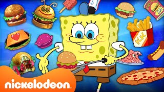 SpongeBob Best FOOD Moments 🍔🍕  SpongeBob SquarePants  Nickelodeon UK [upl. by Tertia910]