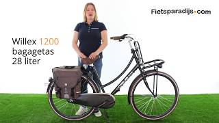 Willex 1200 Bagagetas 28L  Fietstas review NL [upl. by Revkah]