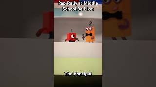 Pep Rally at Middle School Be Like alphablocks numberblocks colorblocks learningblocks [upl. by Yenalem]