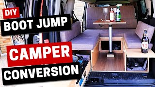 Self Build Micro Camper  Micro Camper Build UK  Boot Jump Plans  Boot Jump Camper Conversion [upl. by Acined640]