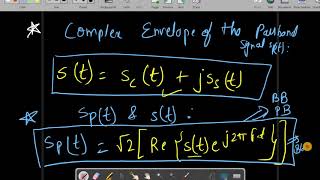 Complex Baseband Representation of a Passband Signal [upl. by Fadil]
