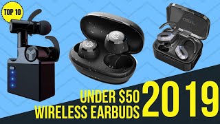 Top 10 Best Wireless Earbuds Under  50 of 2019  Cheap and Good Quality Bluetooth Earbuds [upl. by Areema]