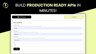Generate APIs for Your Database in Less than 10 Seconds [upl. by Lathan]