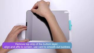 【ESR】How to install the Matte PaperLike PET Screen Protector [upl. by Inar817]