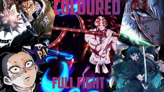 The Ultimate Fight Kokushibo Vs The Pillars Full Fight With Coloured Manga  Demon slayer [upl. by Adelbert746]