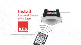 How To Connect BEG Luxomat BL2 Sensor With Light and Configure It With Remote Control [upl. by Divd]