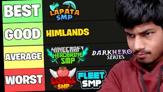 I Ranked Indian Minecraft SMPs [upl. by Atinihc]