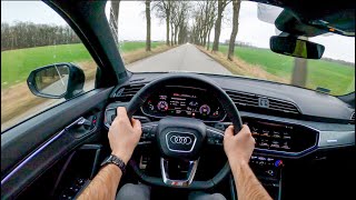 Audi Q3 II Sportback S line 2020  POV Test Drive 447 Joe Black [upl. by Vel]