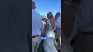 Bride has police officer who arrested her abusive father walk her down the aisle [upl. by Mandi]