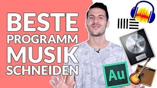 Die besten Audioschnittprogramme zum Musik schneiden Kostenlos bis Profi  PC amp Mac 🎵✂ [upl. by Cirad603]