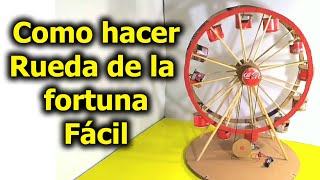 Como hacer rueda de la fortuna paso a paso fácil casera [upl. by Molloy781]