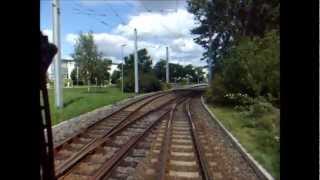 Straßenbahn Görlitz Führerstandsmitfahrt KT4D Linie 3 [upl. by Nored206]