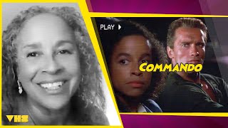 quotThe rocket launcher was my ideaquot  Rae Dawn Chong rewatches Commando  Mini Audio Commentary [upl. by Brackett636]