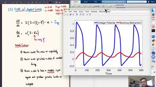 Part 4 Exploring solutions of the FitzHughNagumo equations and all the variations considered [upl. by Jayme]