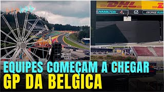 F1 2023  EQUIPES CHEGAM NO CIRCUITO DE SPAFRANCORCHAMPS  GP DA BELGICA [upl. by Engracia]