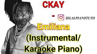 CKAY  EMILIANA InstrumentalKaraoke Piano [upl. by Dlaregztif991]