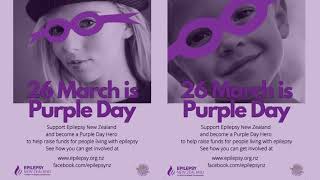 Purple Day  Epilepsy NZ  2023 [upl. by Lleynod]