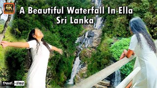 A Beautiful Waterfall in Ella Sri LankaTravelWithUma [upl. by Lucie]