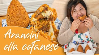 Arancini alla Catanese  Ricetta Siciliana  Valeria Raciti [upl. by Rairb]