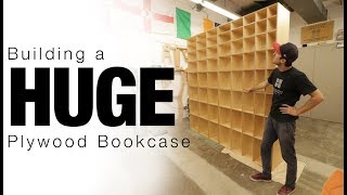 Building a HUGE Plywood Bookcase [upl. by Peters]