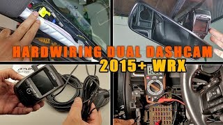 How to Install Hardwire Dual Dash Cam in WRX Rexing V1P 3rd Gen [upl. by Sair]