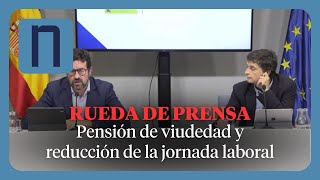 Joaquín Pérez y Borja Suárez RESPONDEN a NoticiasTrabajo viudedad y reducción de la jornada laboral [upl. by Urquhart]