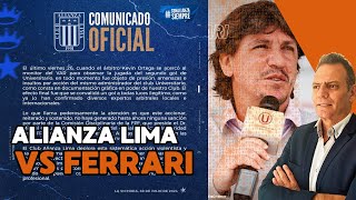 【🔴En vivo】COMUNICADO DE ALIANZA LIMA CONTRA EL VAR Y FERRARI ⚽envivo [upl. by Matta]