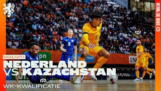 Oranje Futsal op jacht naar een 𝗪𝗞𝘁𝗶𝗰𝗸𝗲𝘁 🦁  Samenvatting Nederland  Kazachstan [upl. by Hoshi]