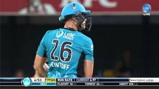 Andrew Flintoffs batting frustration captured by microphone in BBL04 cricket match [upl. by Honeywell]