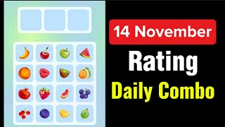 Rating Daily Combo Today 13 November  13 November Rating Daily Combo Today  Rating Combo Today [upl. by Ennayehc34]