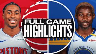 PISTONS at WARRIORS  NBA PRESEASON FULL GAME HIGHLIGHTS  October 13 2024 [upl. by Trula]