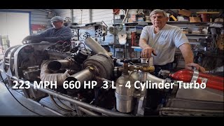 223MPH Homemade 3 Liter Sheet Metal Engine Sets New Speed Record [upl. by Yeliac]