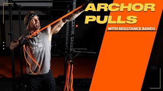 Build Your Back with Resistance Bands Archer Pulls [upl. by Ruthy263]