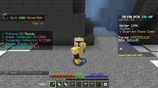 getting 1 mining xp  hypixel skyblock [upl. by Eilatan637]