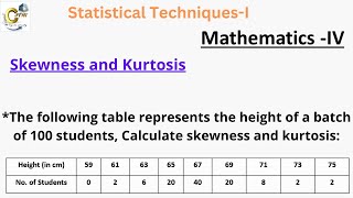 Calculate skewness and kurtosis [upl. by Luna]