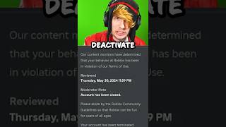 Deactivating My Roblox Account [upl. by Accalia]