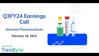 Glenmark Pharmaceuticals Earnings Call for Q3FY24 [upl. by Nitas782]