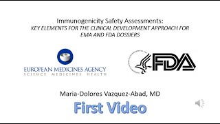 FDA EMA clinical immunogenicity safety assessments first video [upl. by Selimah]