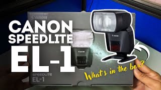 CANON EL1 Speedlite flash Unboxing [upl. by Hayalat]