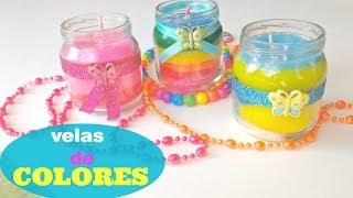 Velas arcoiris con crayolas\dye candles with crayons [upl. by Assirrec]